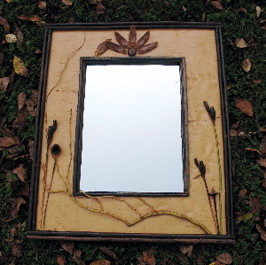 lake sunapee, rustic mirror, birch bark frames